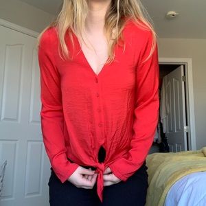 red dress shirt